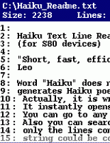 Haiku Text Line Reader S80