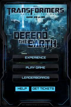 TRANSFORMERS 3: DEFEND THE EARTH