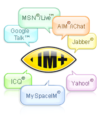 IM+ All-in-One Messenger AIM/iChat, MSN/Live Messenger, Yahoo!, MySpace, ICQ, Jabber, Google Talk