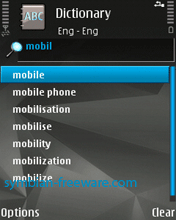 Nokia Mobile dictionary