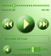 Green style Windows Media Player theme skin