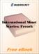 International Short Stories: French for MobiPocket Reader