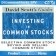 David Scott's Investing in Common Stocks