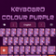 Keyboard Colour Purple