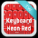 Keyboard Neon Red