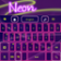 Keyboard Skin Neon Purple
