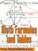 Math Formulas and Tables - FREE Functions, Equations, and Table of Derivatives in the trial version
