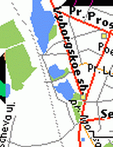 Saint-Petersburg map for handmap