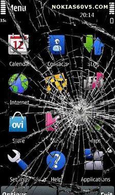 Screen Crack Prank App For Nokia S60v5 &