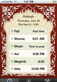 prayer times