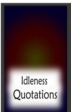 Idleness-quotes