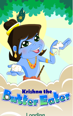 Krishna the butter eater_240x400