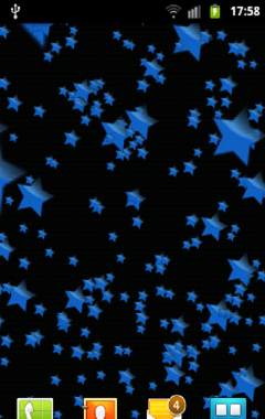 Blue Stars Live Wallpaper