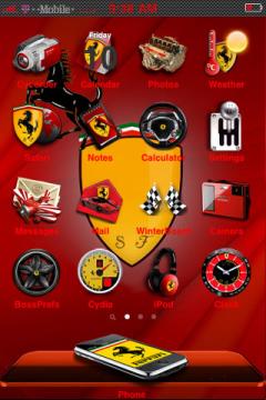 iPhone Theme Ferrari
