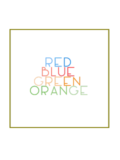 Red Green Blue Orange