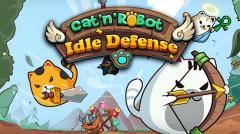Cat'n'robot: Idle defense. Cute castle TD game