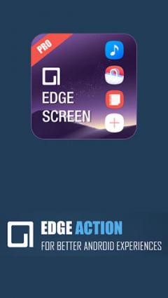 Edge screen: Sidebar launcher & edge music player