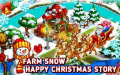 Farm snow: Happy Christmas story with toys and Santa