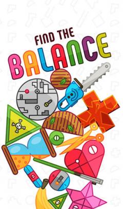 Find the balance: Physical funny objects puzzle