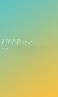 Flip calendar + widget