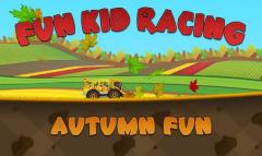 Fun kid racing: Autumn fun