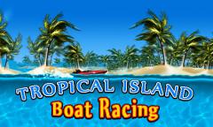 Tropical island boat racing