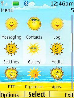 Summer Clock W Icons
