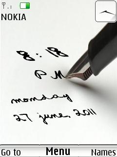 Ink Pen Clock V2