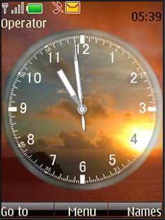 Clock - Sunset