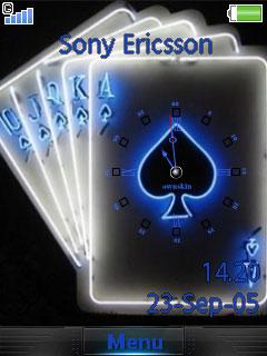 Spade Cards Clock