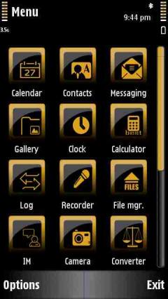 Black With Gold Icon