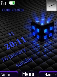 3d Cube Clock
