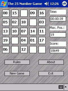 The 25 Number Game