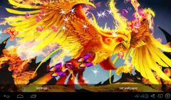 3D Phoenix Bird Live Wallpaper
