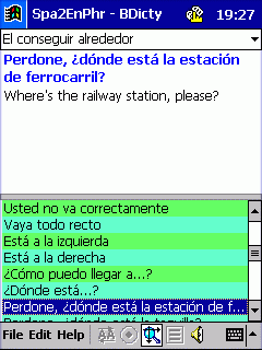 BEIKS Espanol-Ingles Libro de Frases Parlante par Windows Mobile