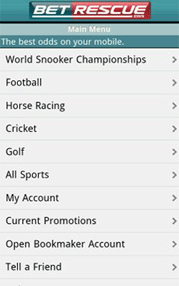 Betrescue Mobile Betting App