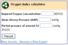 Oxygen Index Calculator