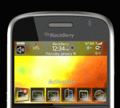 9000 Heavenly Blackberry theme Target OS 4.6