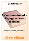 A Continuation of a Voyage to New Holland for MobiPocket Reader