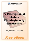 A Description of Modern Birmingham for MobiPocket Reader