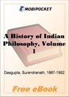 A History of Indian Philosophy, Volume 1 for MobiPocket Reader