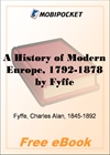 A History of Modern Europe, 1792-1878 for MobiPocket Reader