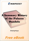 A Summary History of the Palazzo Dandolo for MobiPocket Reader
