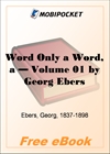 A Word Only a Word - Volume 01 for MobiPocket Reader