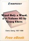 A Word Only a Word - Volume 03 for MobiPocket Reader