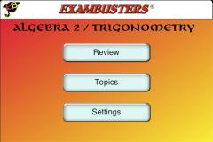 AA+ Algebra 2 / Trigonometry Study Cards (Exambusters)