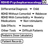 ADHD + Depression Psychopharmacology (Palm OS)