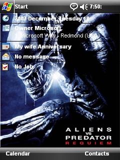 AVPR Alien SMH Theme for Pocket PC