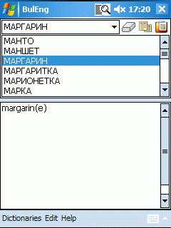 AW Bulgarian-English Dictionary (Pocket PC)