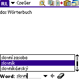 AW Czech-German Dictionary (Palm OS)